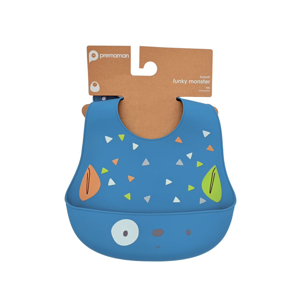 Bavoir silicone – modèle Funky Monster