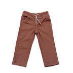 Pantalon enfant marron avec taille élastiquée - 18 mois