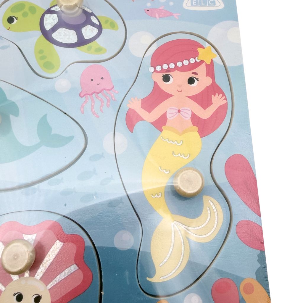 Puzzle à encastrement en bois Sirènes — 7 pièces&nbsp;