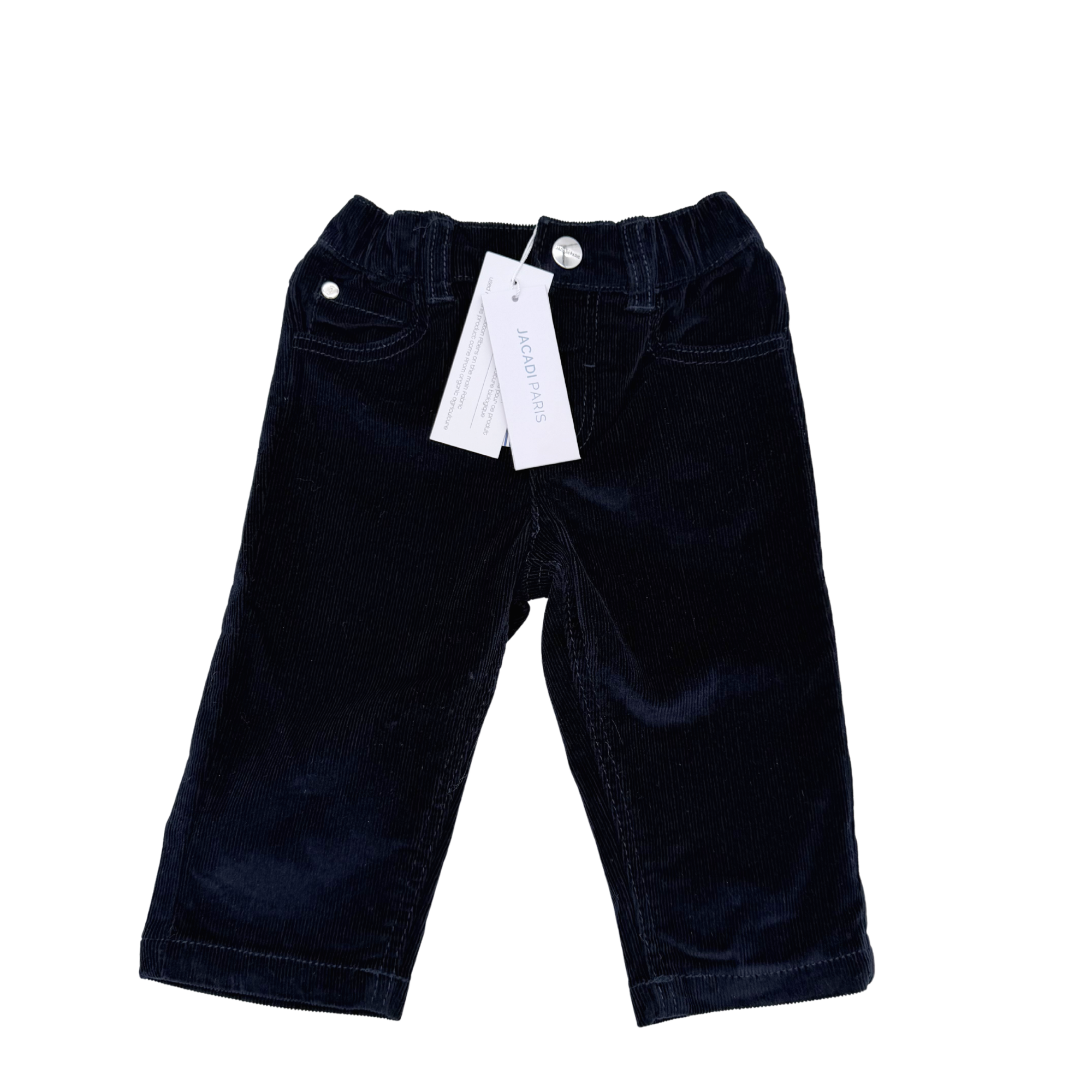 Pantalon en velours bleu marine — 6 mois