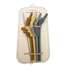 Lot de 4 pailles en silicone Licorne