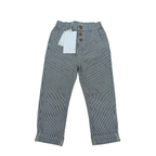 Pantalon rayé gris et blanc en coton — 2 ans