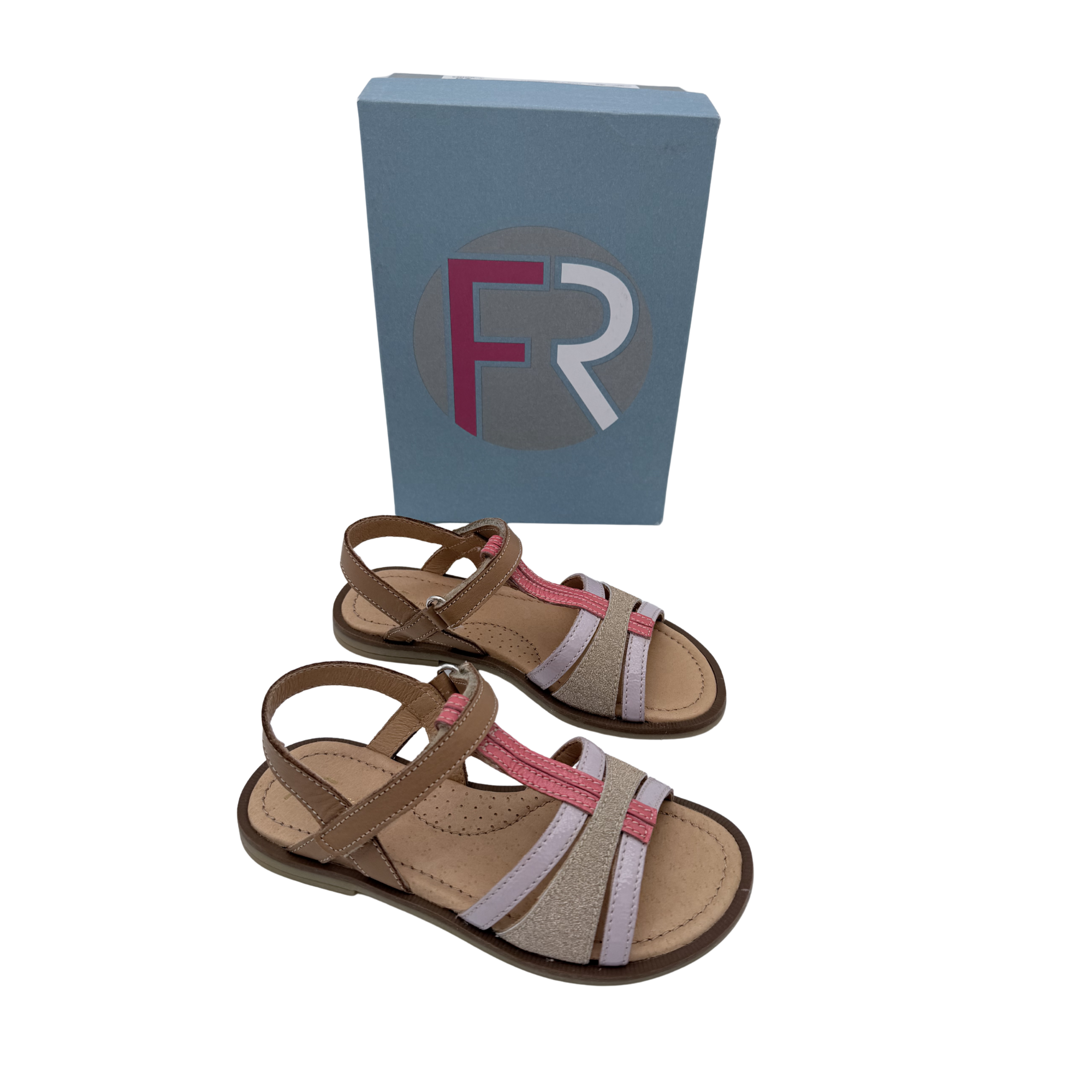 Sandales rose, camel et dorées — 29