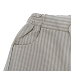 Short rayé écru en coton biologique — 4-5 ans