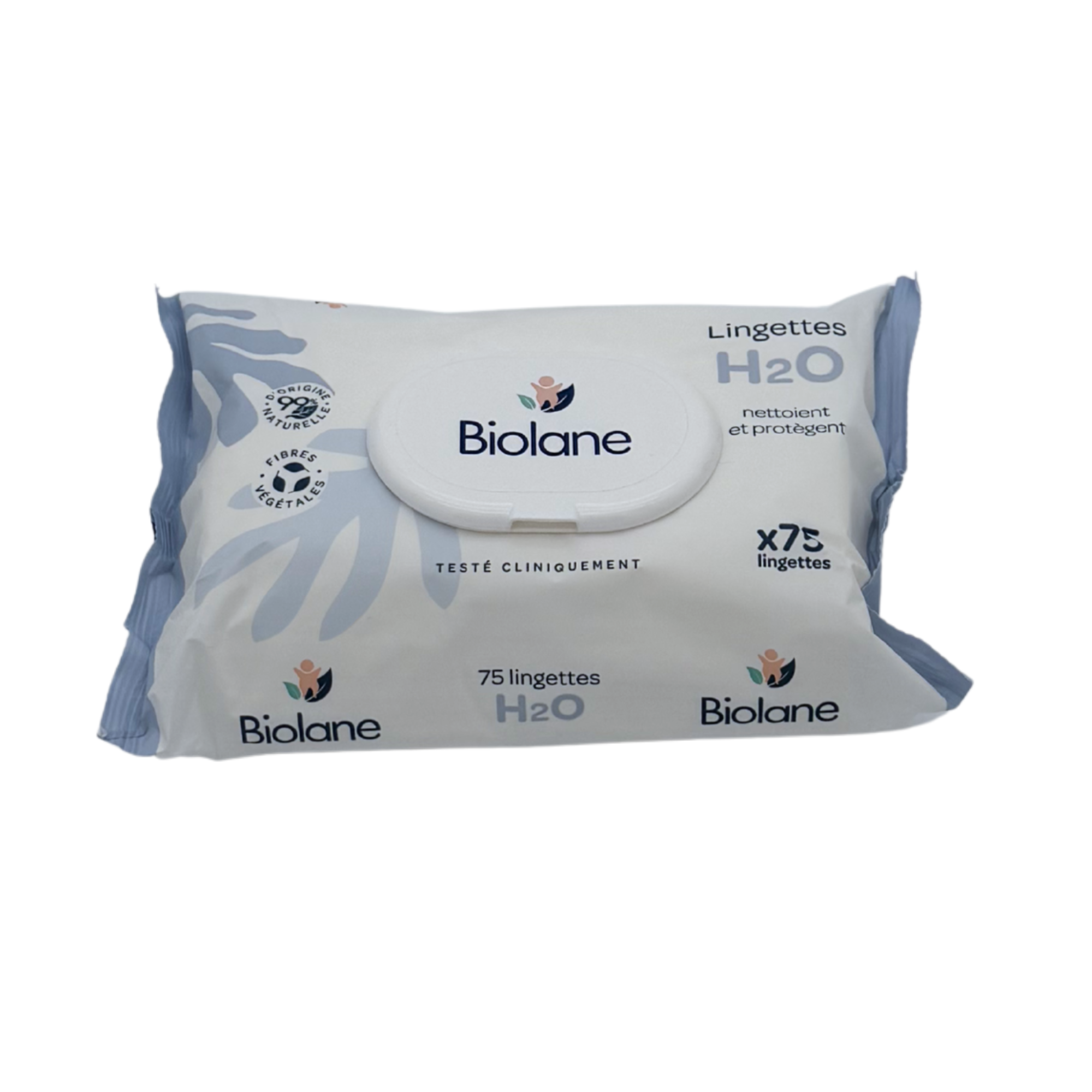 Paquet de 75 lingettes H2O