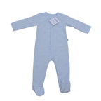 Pyjama bleu ciel à motifs relief ton sur ton — 6 mois