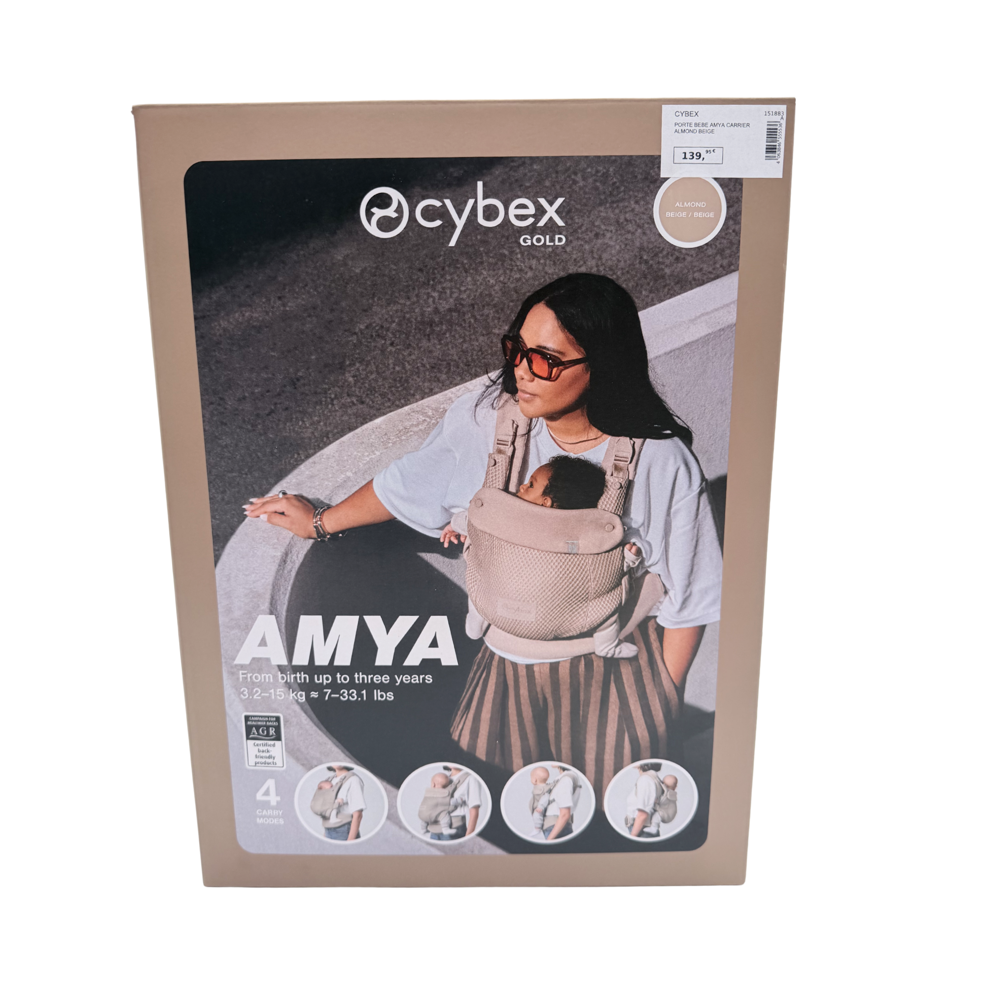Porte-bébé physiologique évolutif AMYA — Mesh 3D respirant