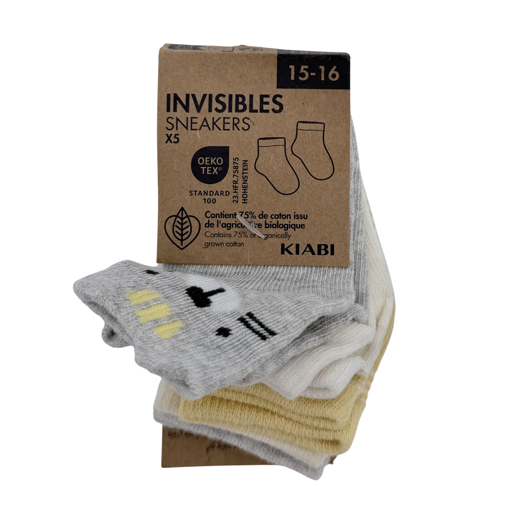 Lot de 5 paires de socquettes - 15-16