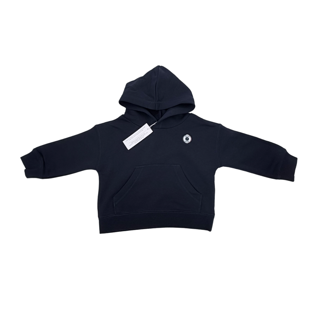 Sweat à capuche bleu marine — 24 mois