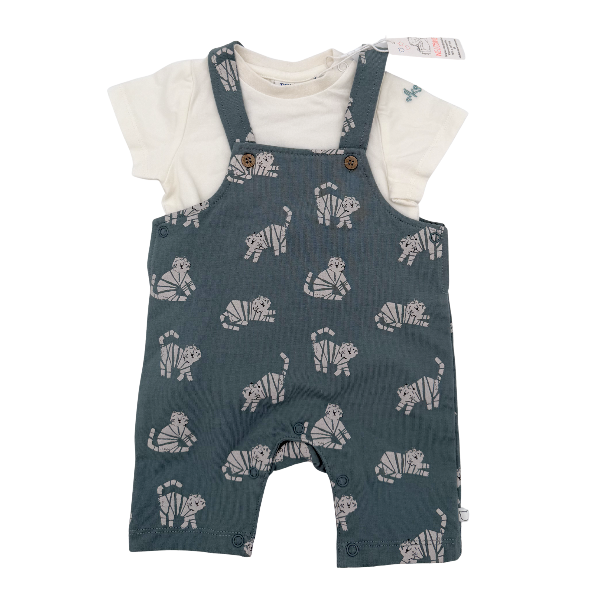 Ensemble salopette t-shirt - 3 mois