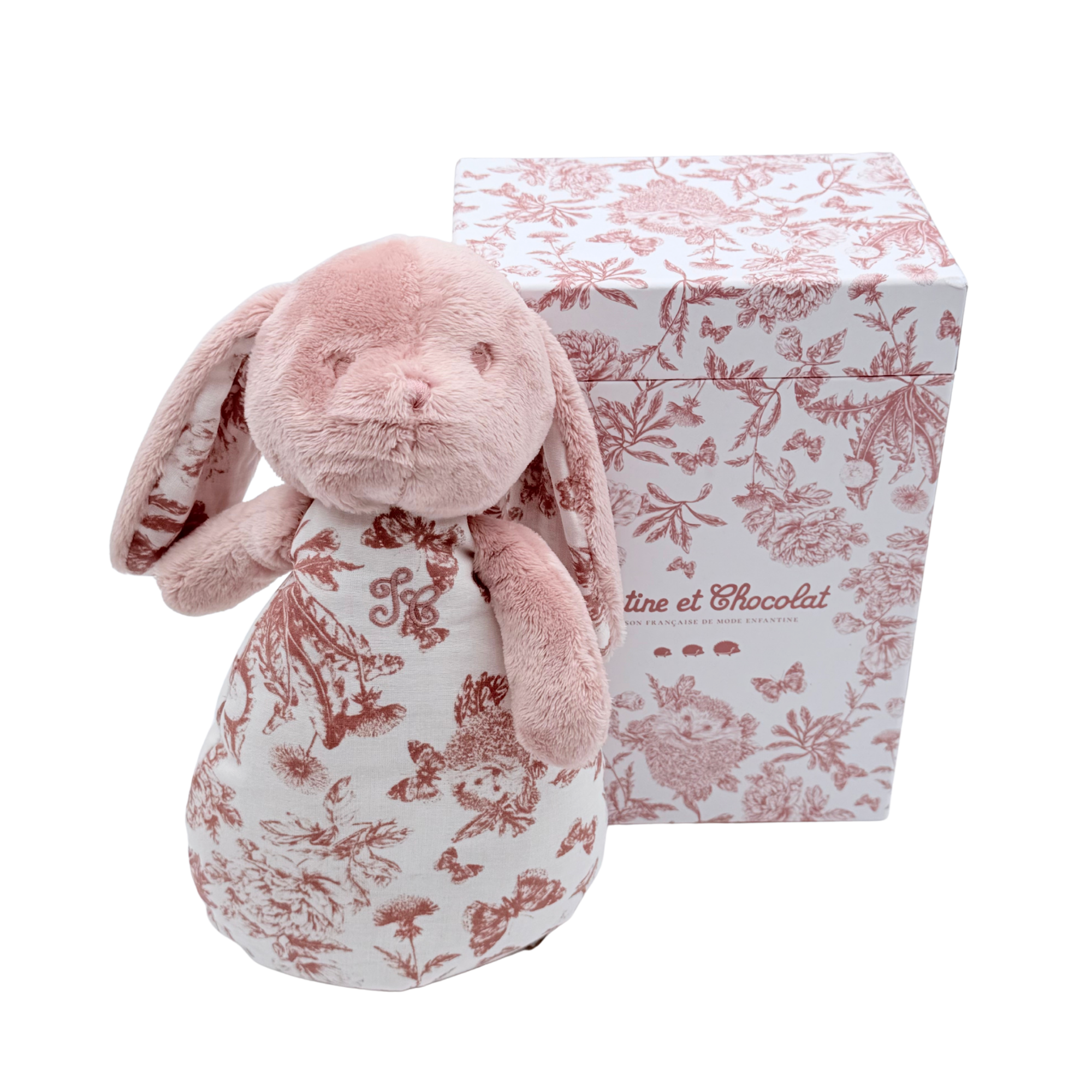 Veilleuse musicale Augustin le Lapin - Toile de Jouy