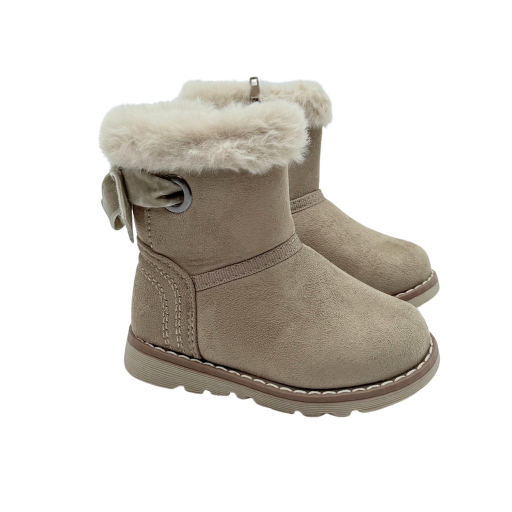 Bottines fourrées beige - 22