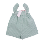 Combishort menthe et blanche - 24 mois