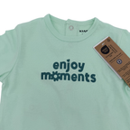 Pyjama vert menthe “Enjoy moments” — 12 mois