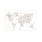 Affiche à dater « Carte du monde »
