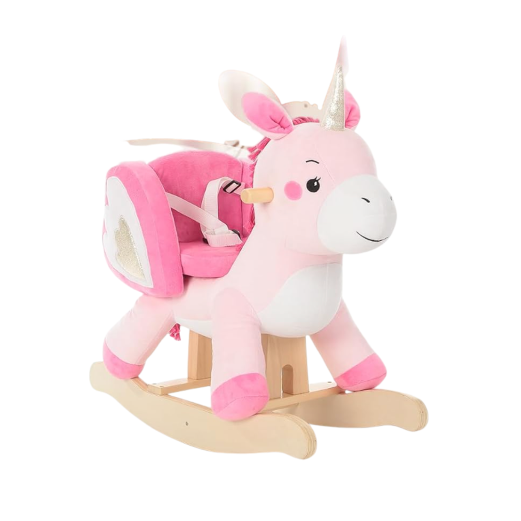 Licorne à bascule rose Labebe