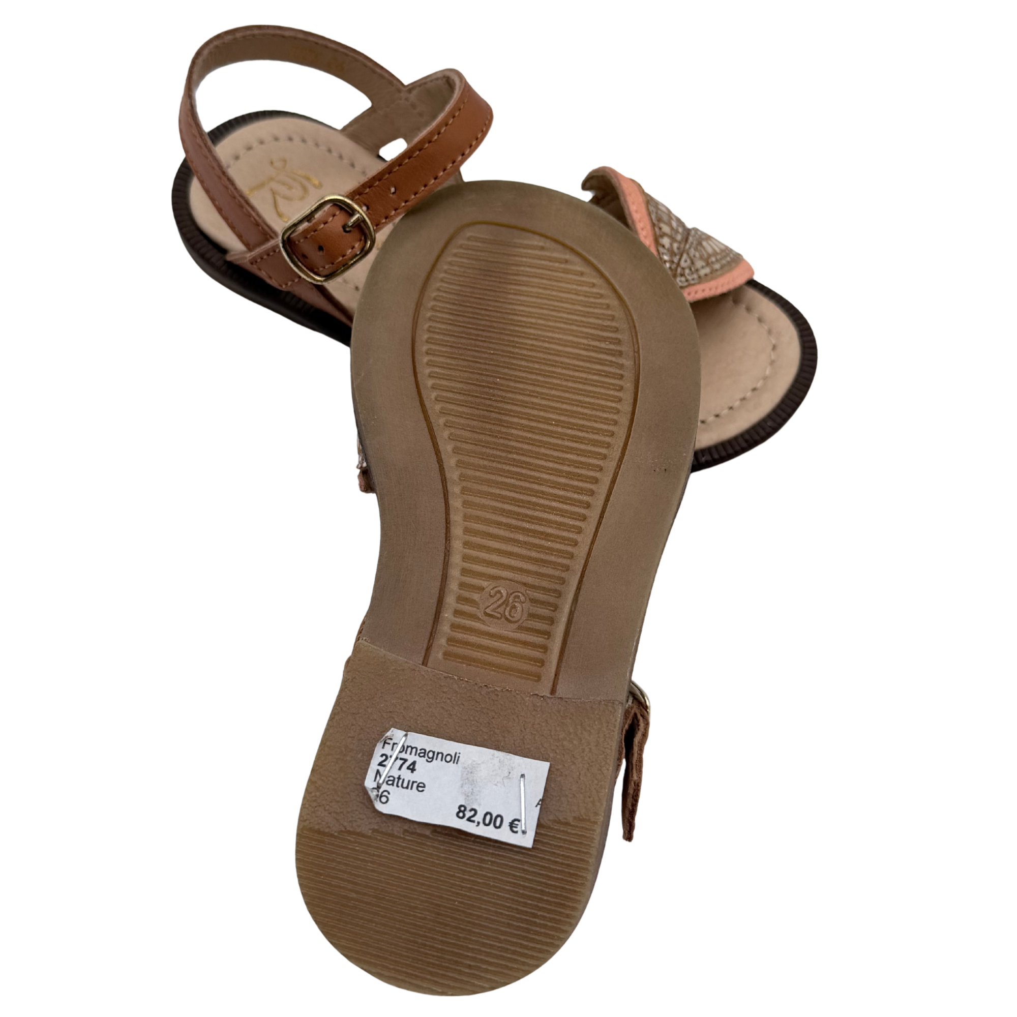 Sandales camel et rose doré — 26