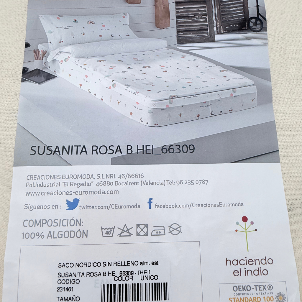 Sac nordique enfant Susanita rose – Lit 90