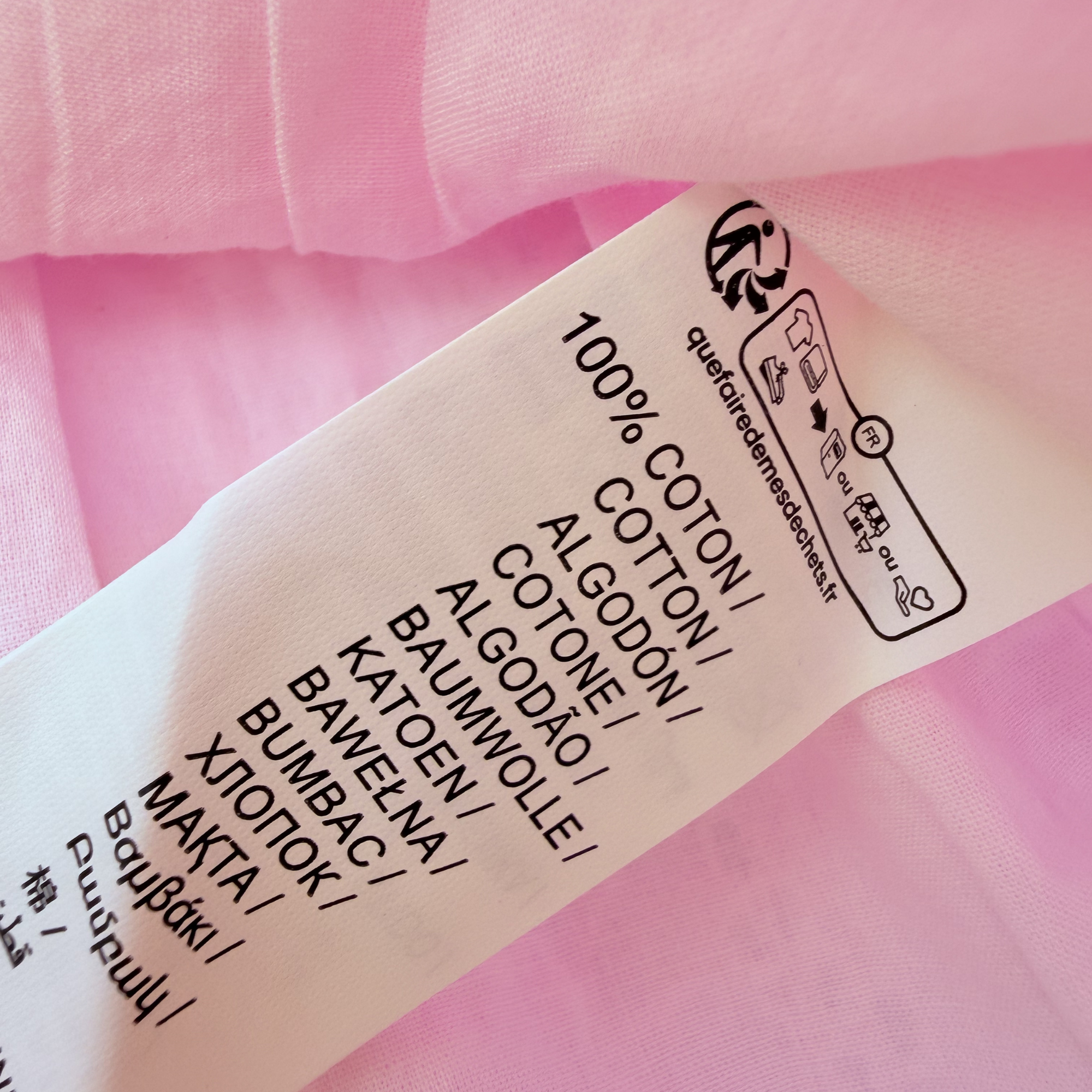 Robe rose en broderie anglaise — 36 mois