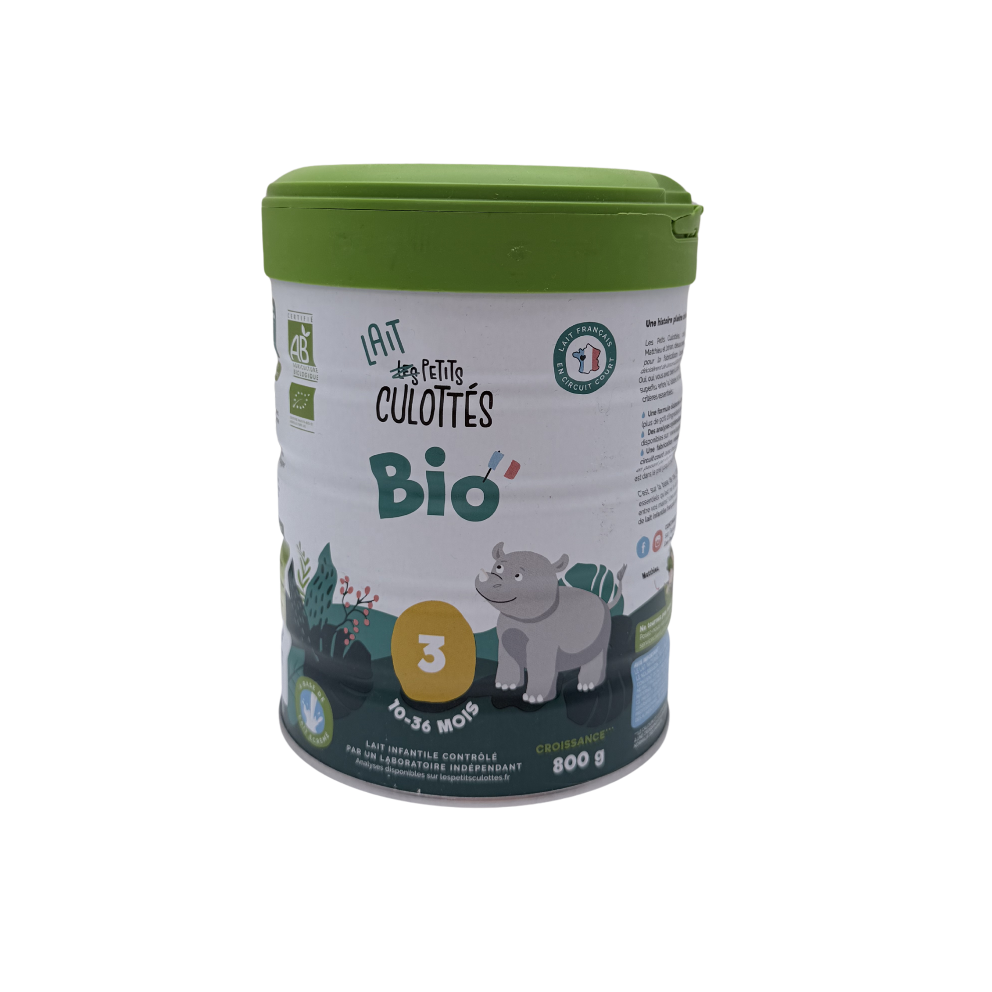Lait de croissance bio 3e âge — 800 g
