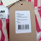 Maillot de Bain Alma Rayé Fibres Recyclées rouge - 3 ans