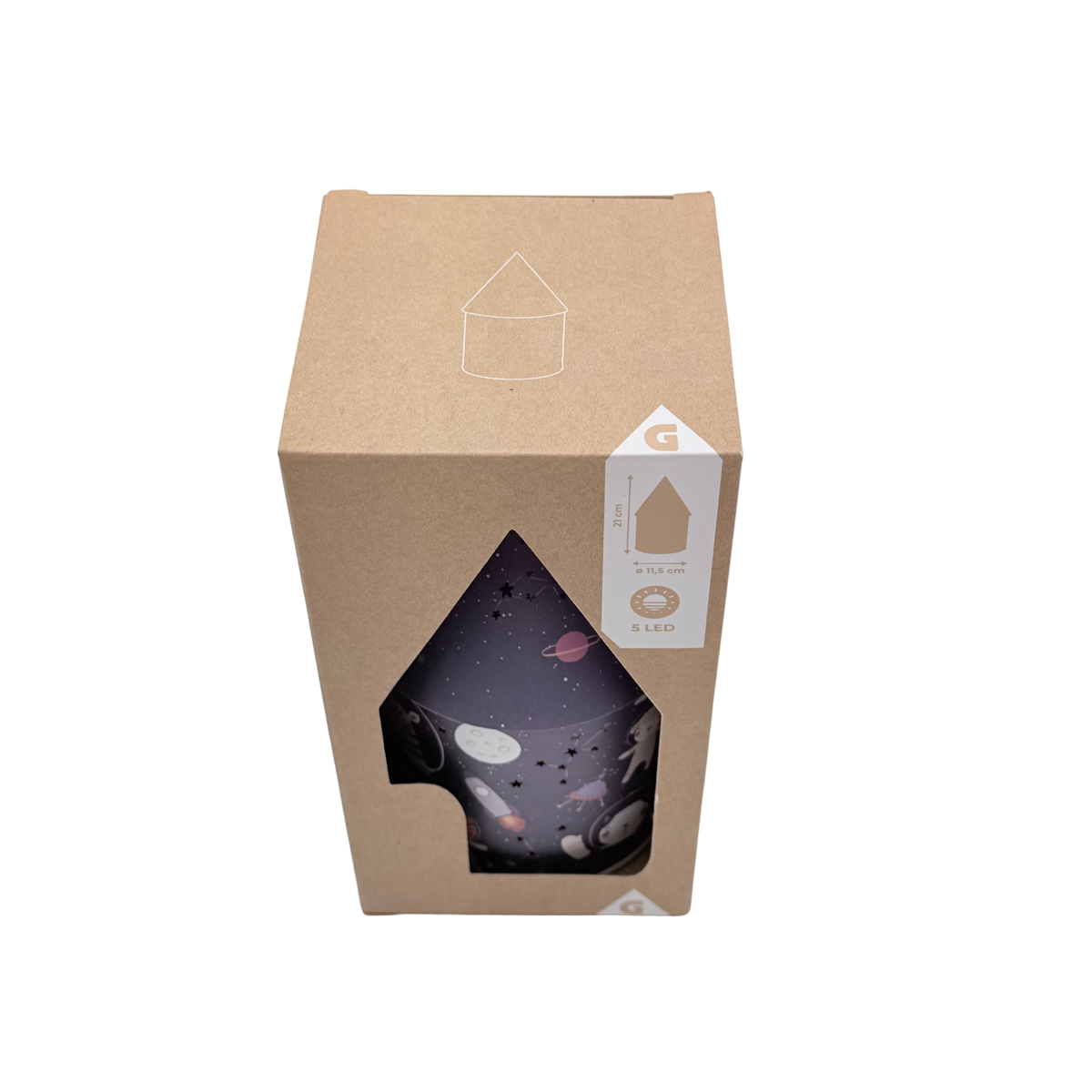 Lanterne LED enfant thème espace – Violet