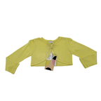 Boléro maille jaune — 18 mois