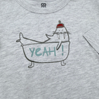 Lot de 2 t-shirts à manches longues motifs animaux - 3 mois