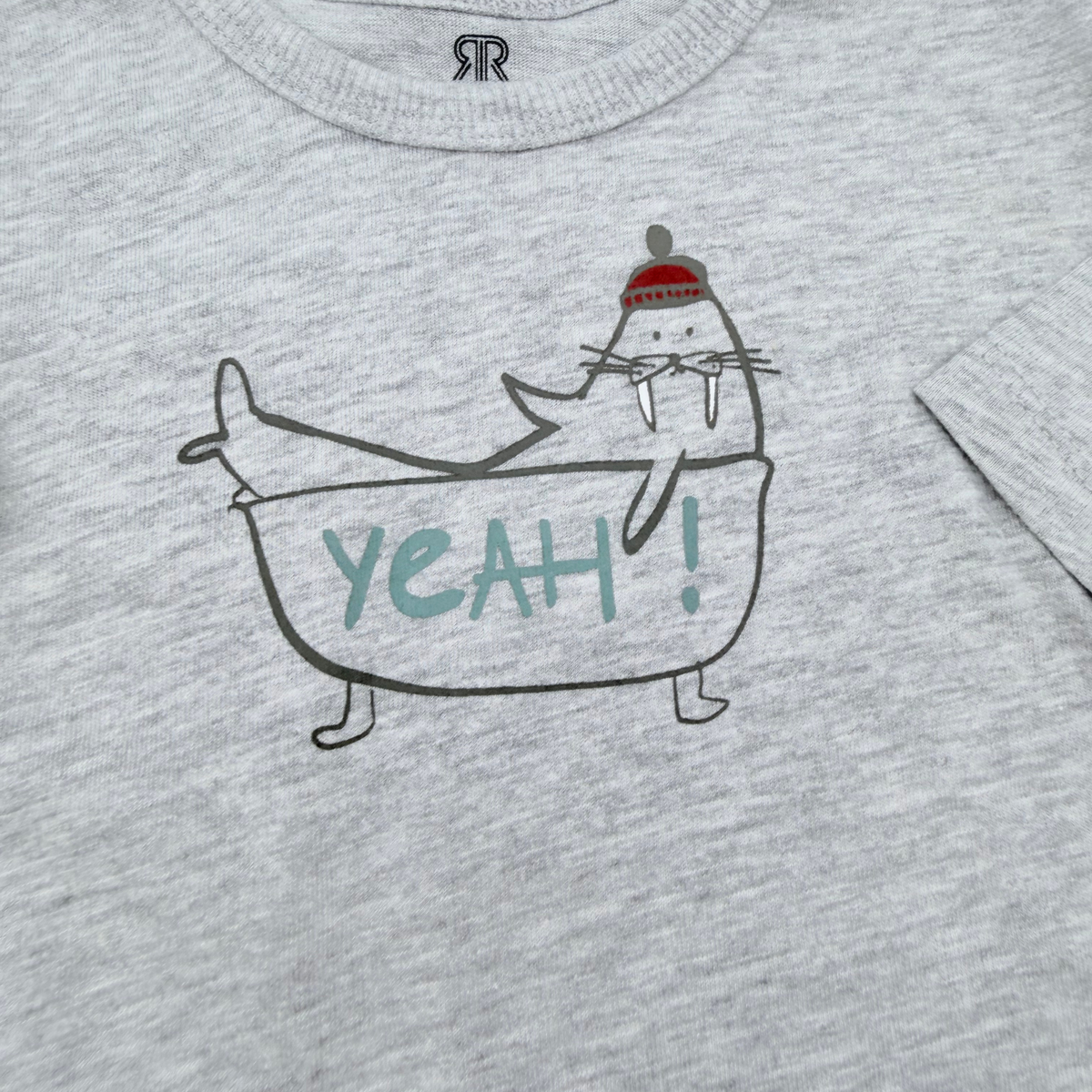 Lot de 2 t-shirts à manches longues motifs animaux - 3 mois