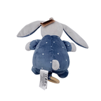 Peluche lapin musicale bleue