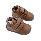 Bottines camel à double scrath - 18