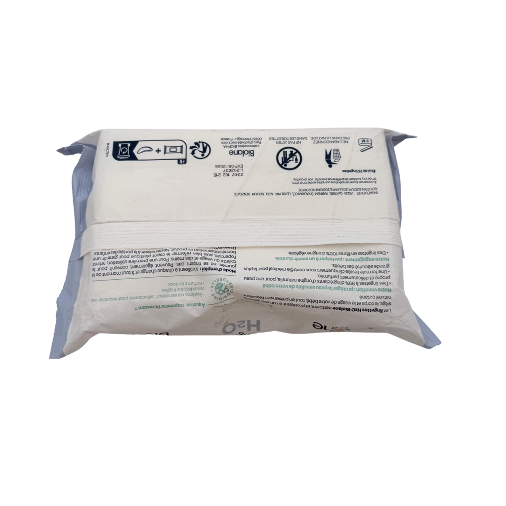 Paquet de 75 lingettes H2O