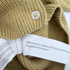 Gilet maille moutarde — 12 mois
