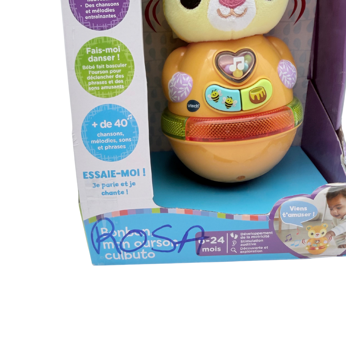 Bonbon mon ourson culbuto interactif  - 6-24 mois