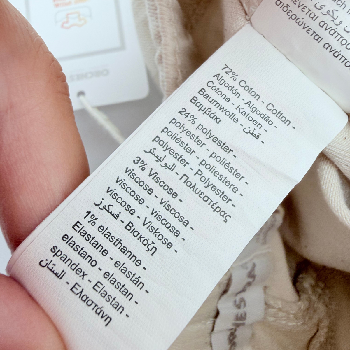 Pantalon cargo bébé beige à poches - 12 mois