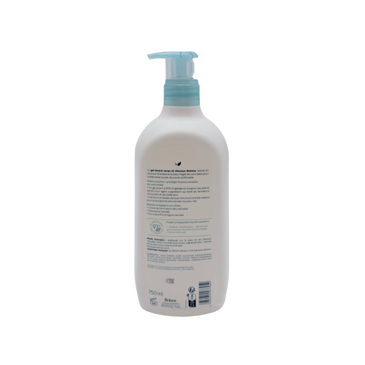 Gel lavant corps & cheveux — 750 ml