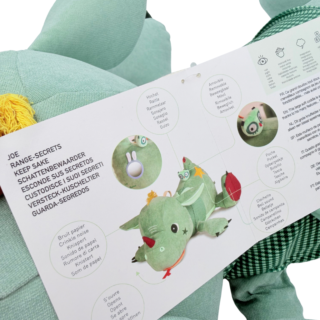 Peluche géante d’activités dragon Joe