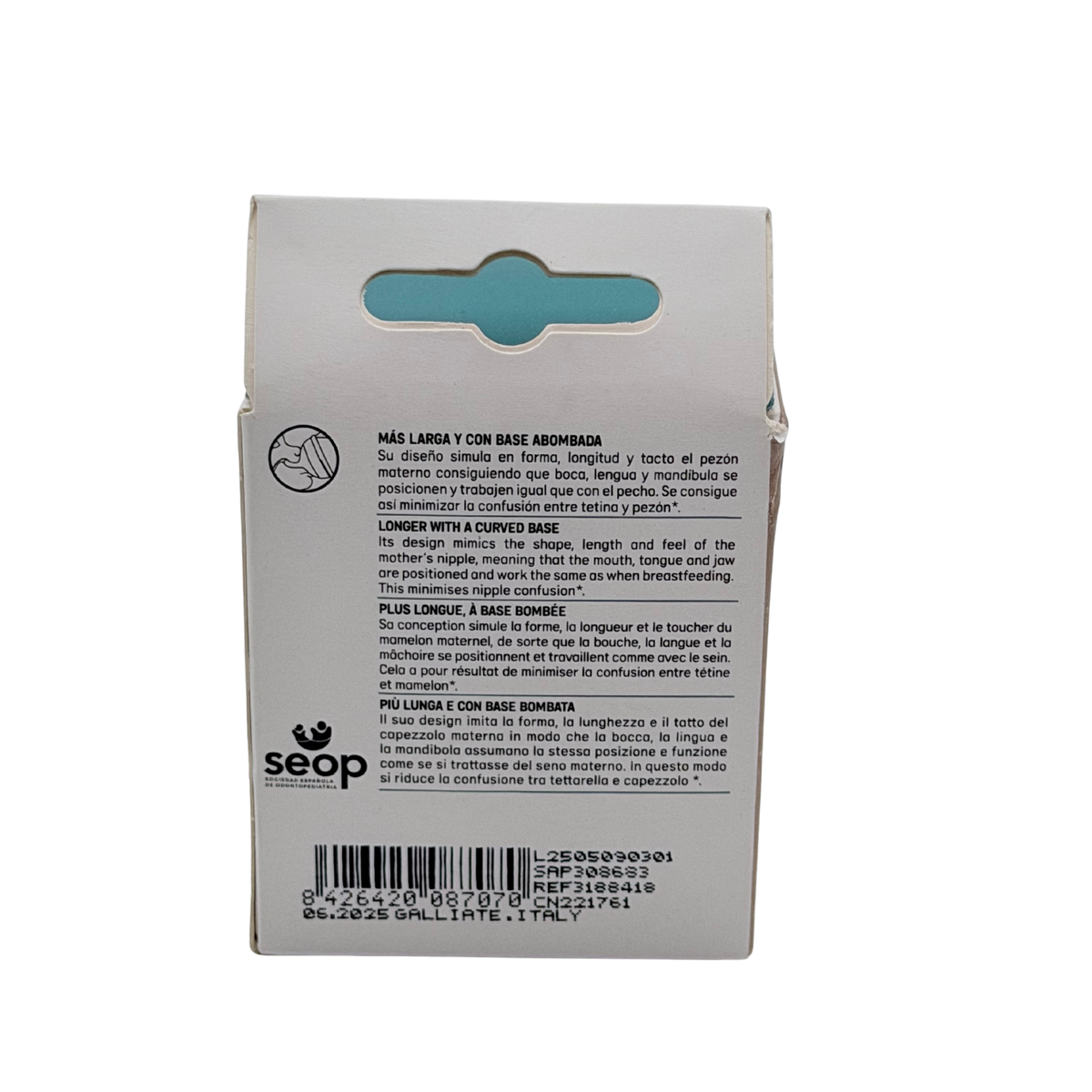Lot de 2 tétines en silicone débit adaptable - dès la naissance