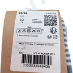 Chaussettes bleues rayées antidérapantes – 23-26