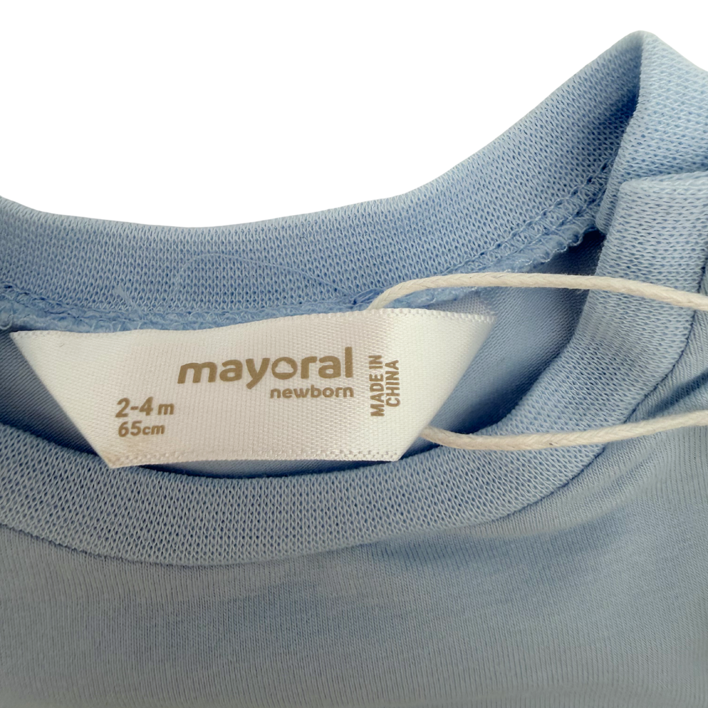 Pyjama cheval bleu ciel — 2-4 mois