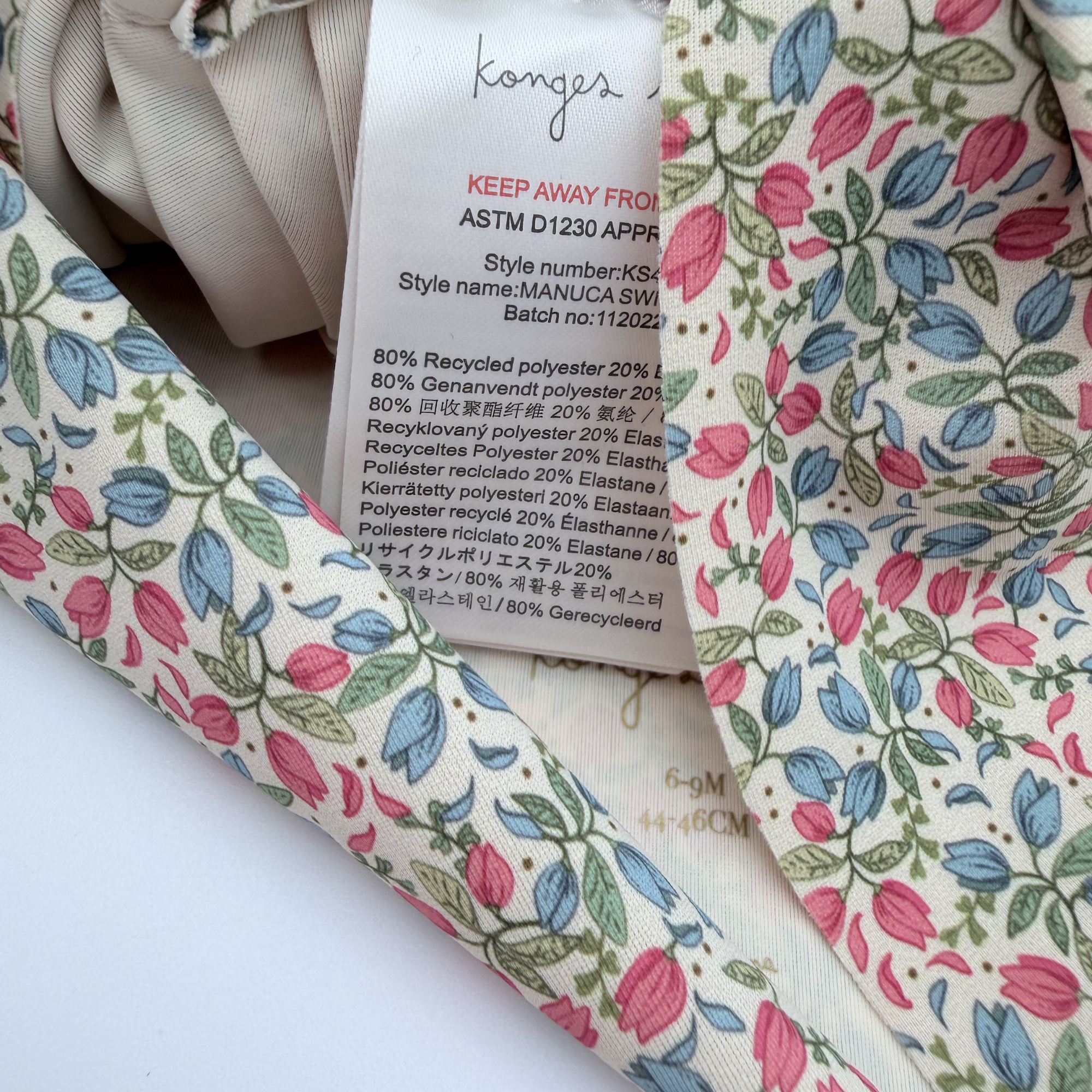 Turban de bain fleuri — 6-9 mois