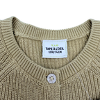 Gilet maille moutarde — 12 mois