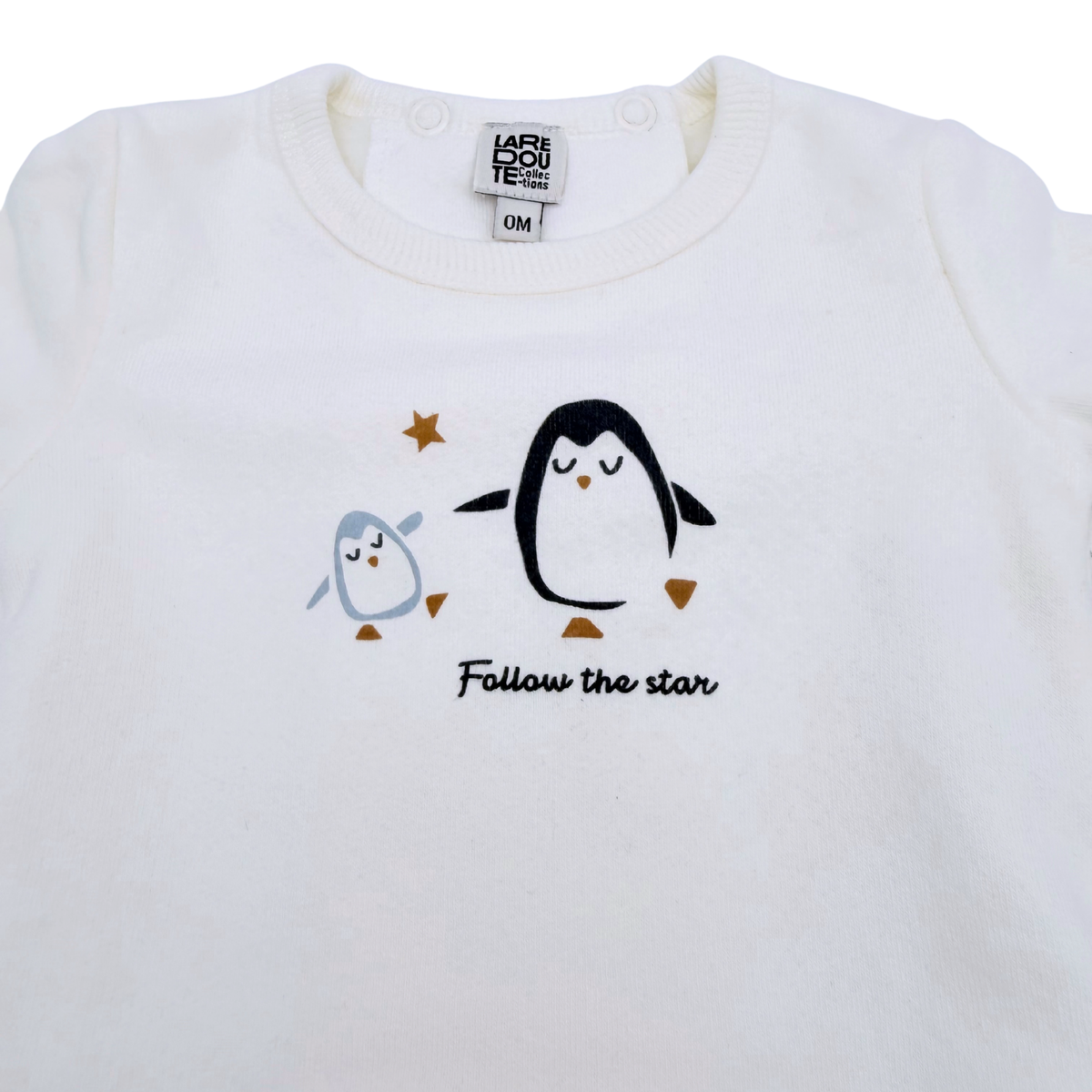 Lot de 2 ensembles bébé écrus motif pingouins - Naissance