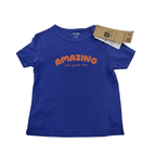 T-shirt bleu imprimé « Amazing Life With You » — 12 mois