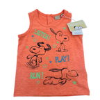 Débardeur orange Snoopy — 18-24mois