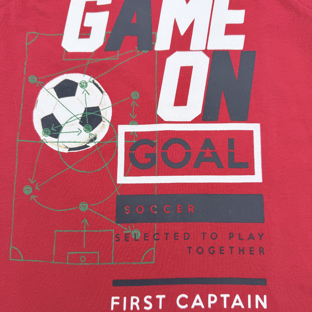 Débardeur football rouge — 4 ans