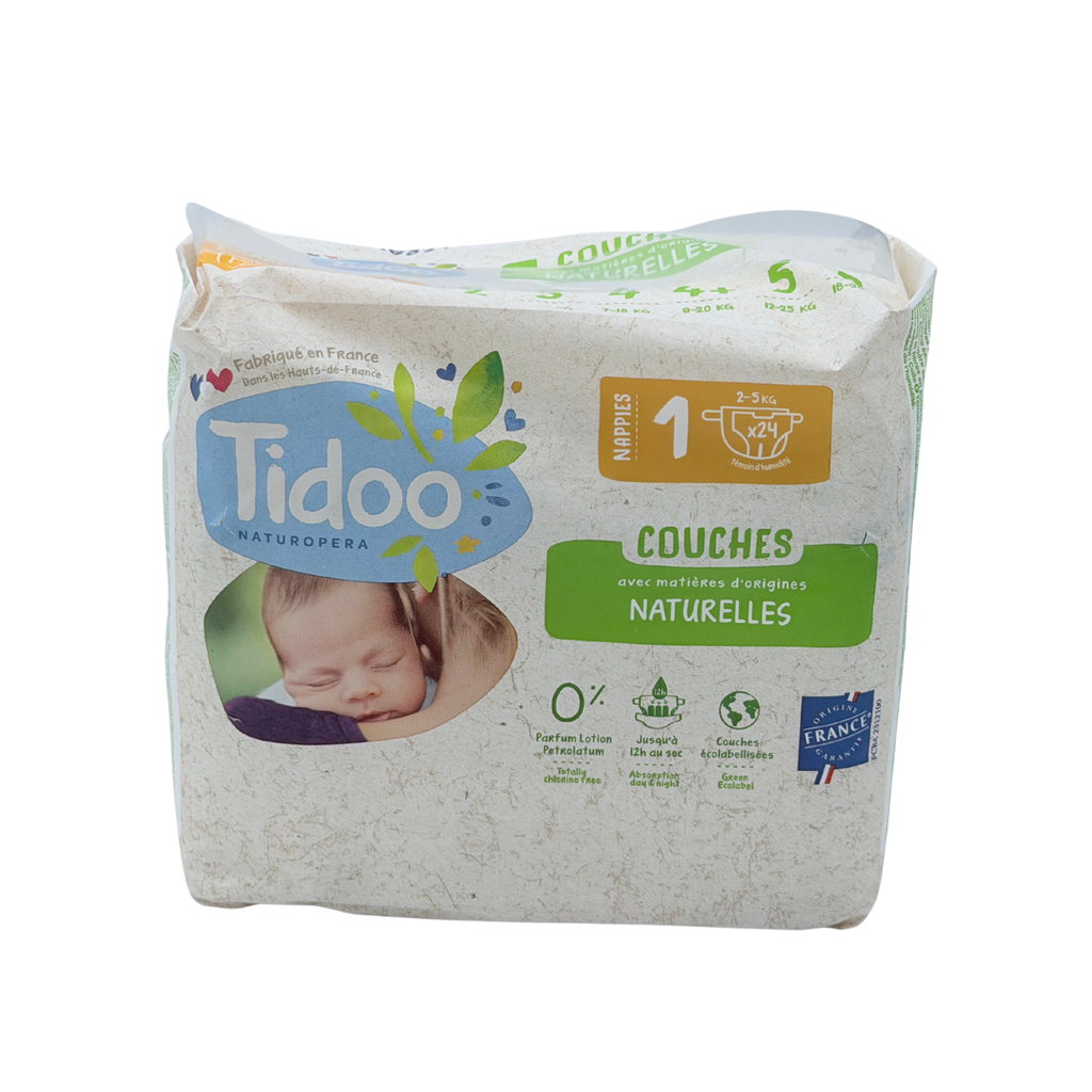 Couches bébé taille 1 – 2 à 5 kg – 24 pièces