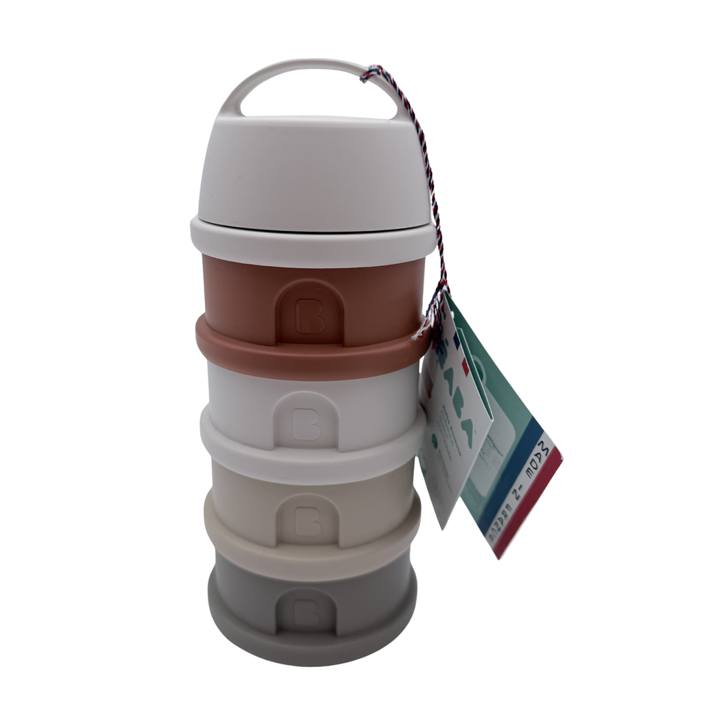 Boîte doseuse de lait empilable 4 compartiments