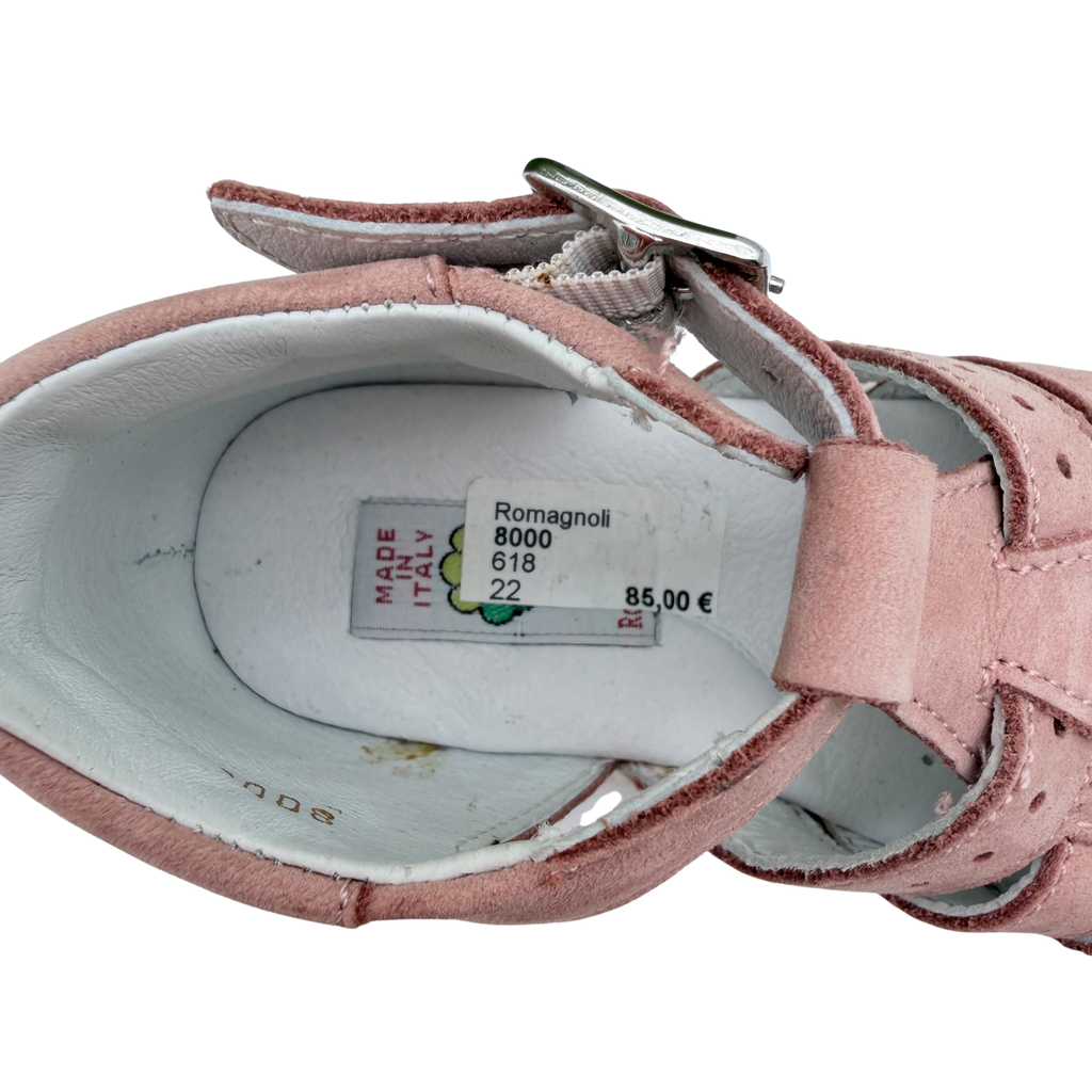 Sandales fermées vieux rose — 22