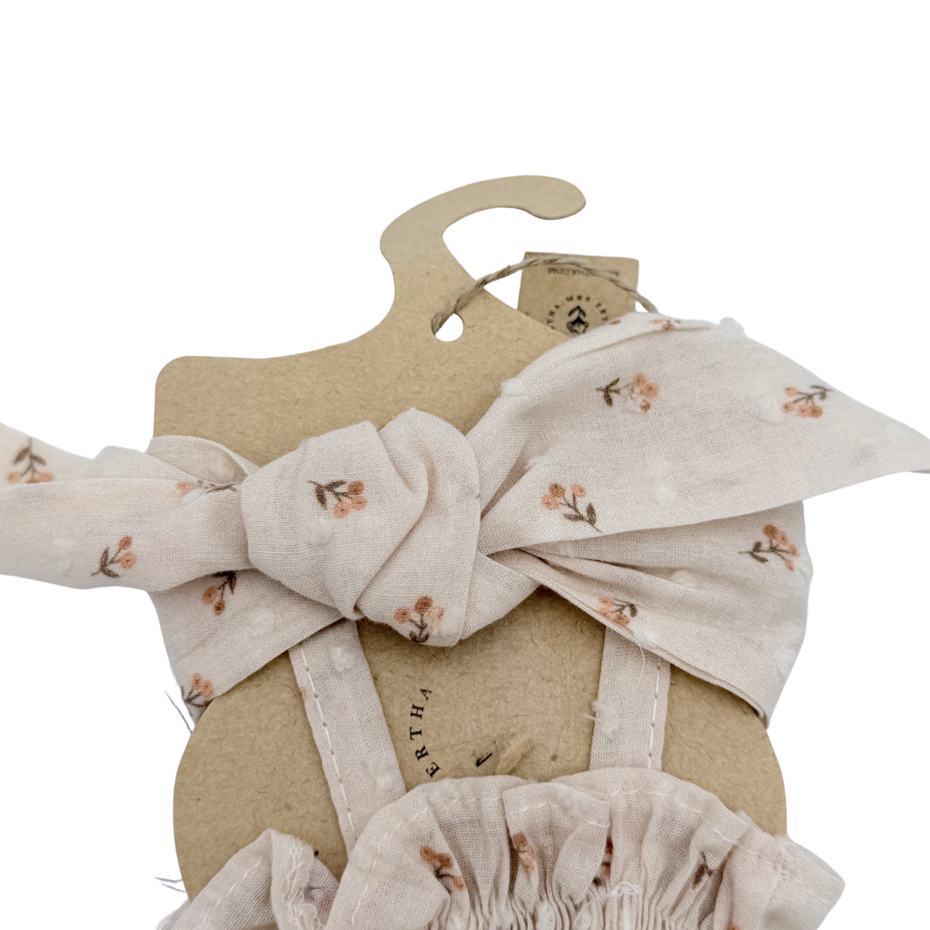 Tenue fleurie pour poupée 34-36 cm